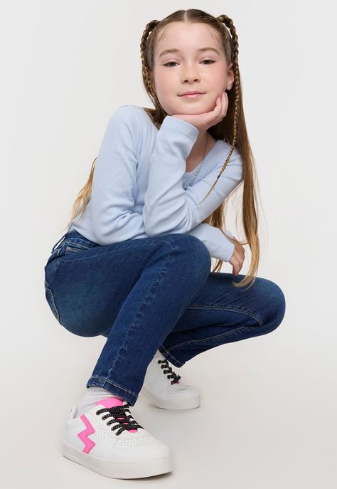 Jeans Niña Kids Skinny Azul Oscuro Corona-0