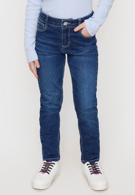 Jeans Niña Kids Skinny Azul Oscuro Corona-1