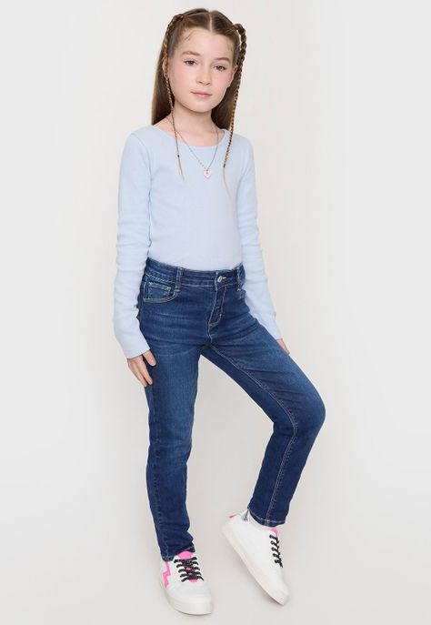 Jeans Niña Kids Skinny Azul Oscuro Corona-3