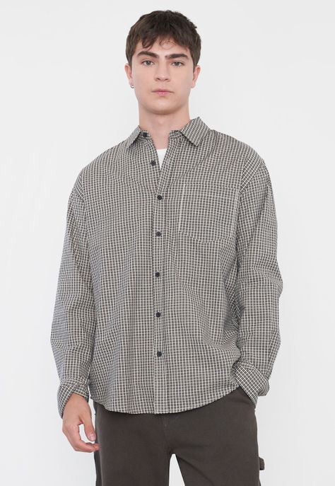 Camisa Hombre Manga Larga Black Sas Corona-2