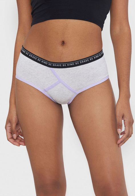 Boyshort Mujer Cotton Gris Melange Corona-0