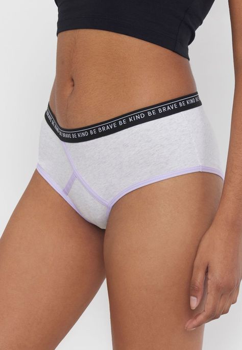 Boyshort Mujer Cotton Gris Melange Corona-2