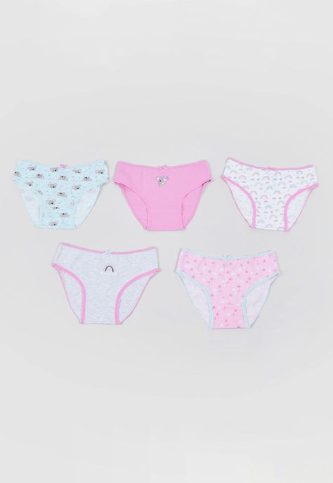 Calzones Niña 5 Pack Celeste Corona-3