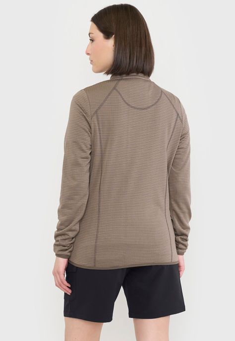 Polerón Outdoor Mujer Texturizado Taupe Corona-2