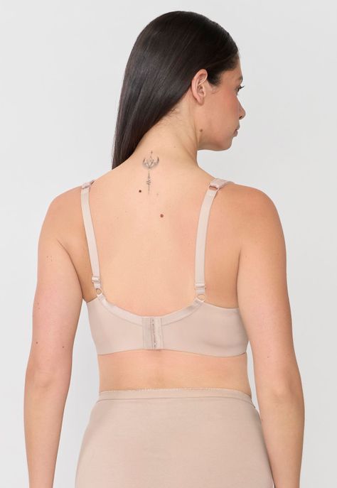 Sostén Mujer Encaje Copa B Beige Corona-1