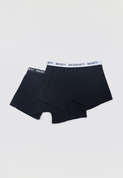 Bóxer Hombre Bipack Mix Liso Negro Corona-1