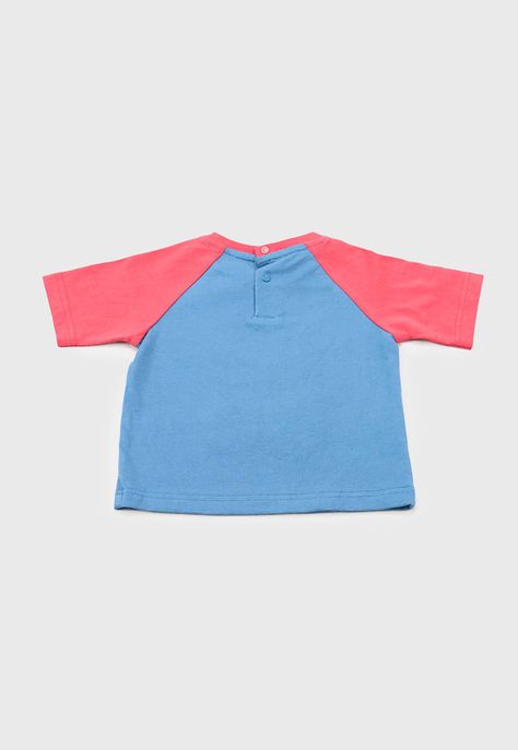 Polera Bebe Niño M/C Interactiva Azul Corona-1