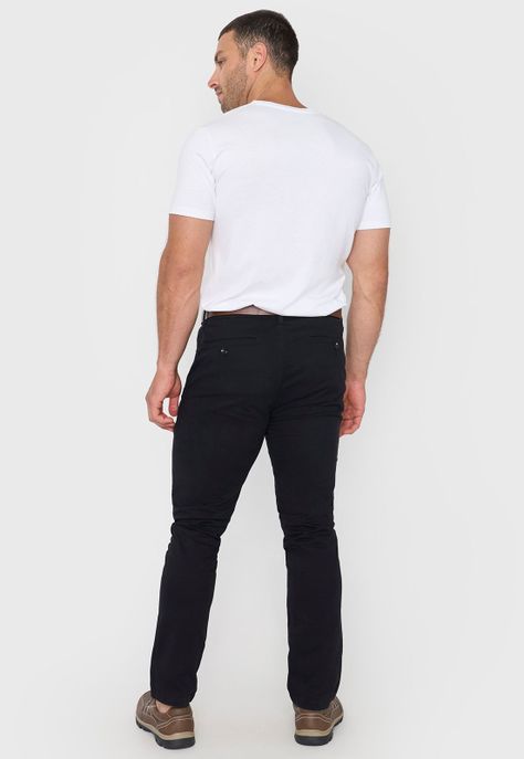 Pantalón Hombre Cinturón Negro Corona-2