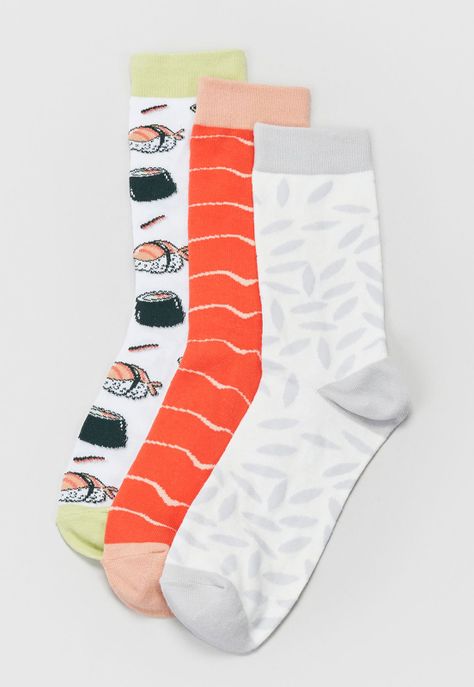 Calcetines Hombre Tripack Print Naranjo Corona-0
