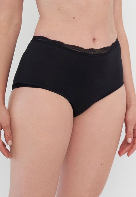 Pack Calzón Mujer Alto Cotton Negro - Rosado Corona-2