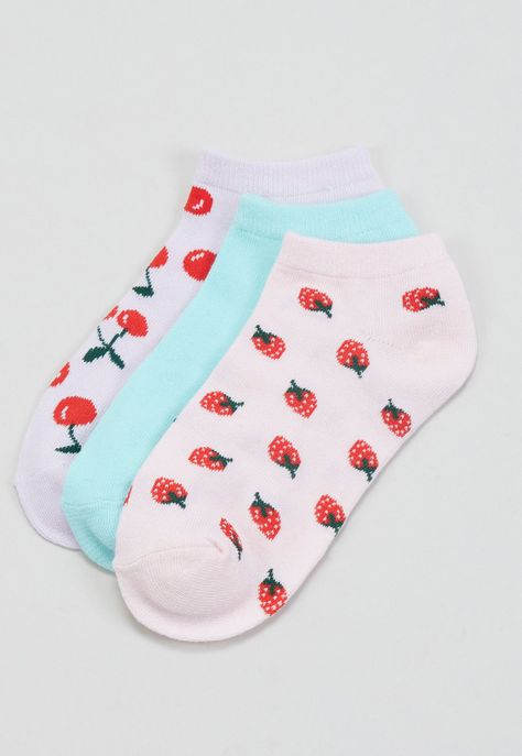 Calcetines Mujer Cortos Guindas y Frutillas Corona-0