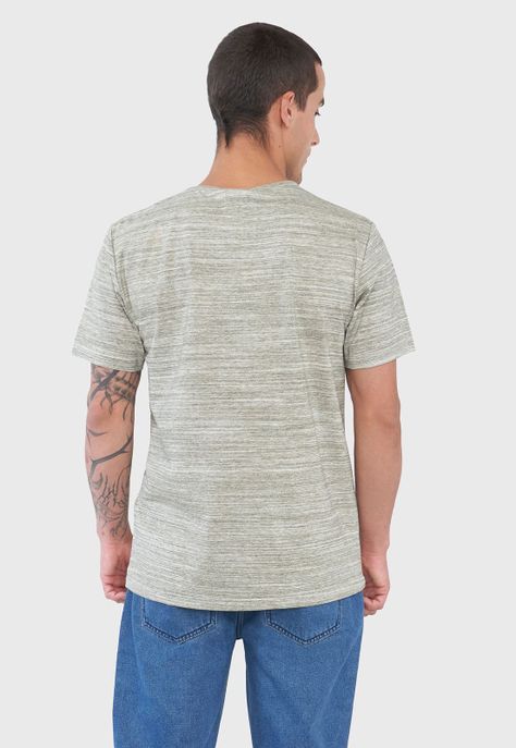 Polera Hombre Melange Musgo Corona-1