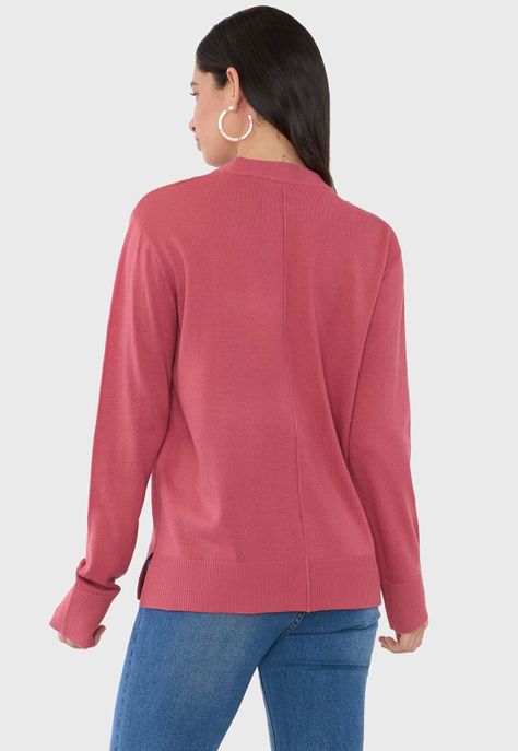 Sweater Mujer Tachas Rosado Corona-1