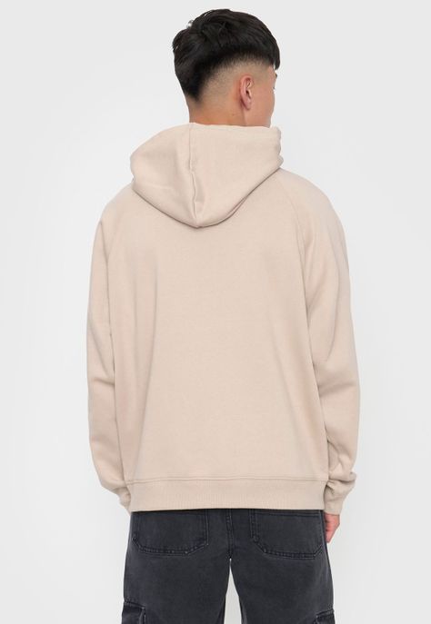 Polerón Hombre Hood Print Urbana Beige Corona-1