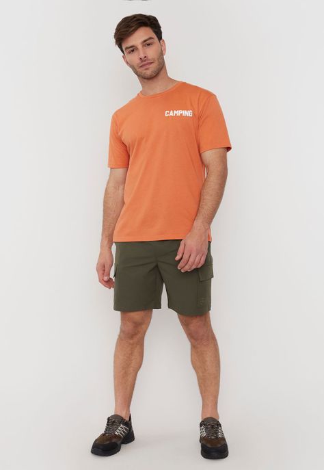 Polera Outdoor Hombre Fun Focal Naranjo Corona-3