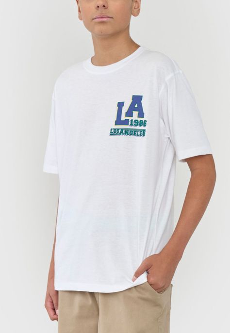 Polera Niño Teen Core Blanco Corona-2