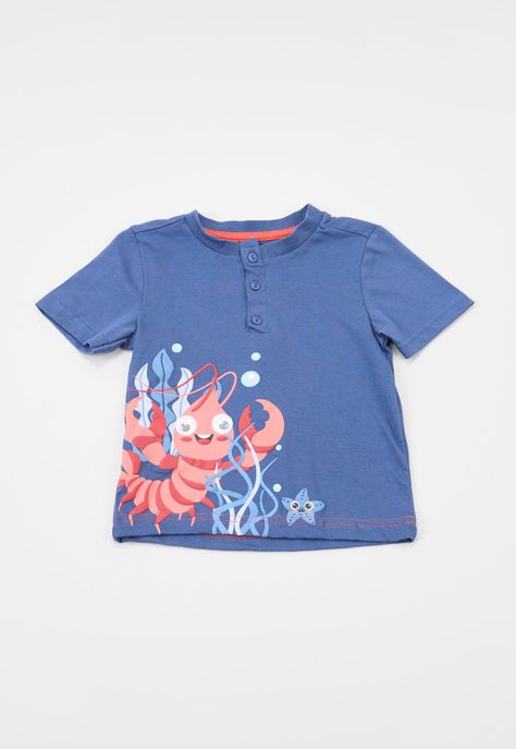 Polera Bebe Niño Interactiva Azul Corona-0