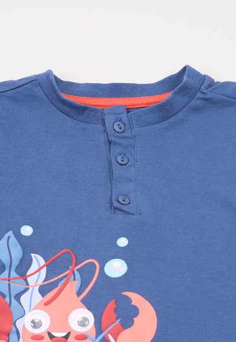 Polera Bebe Niño Interactiva Azul Corona-2
