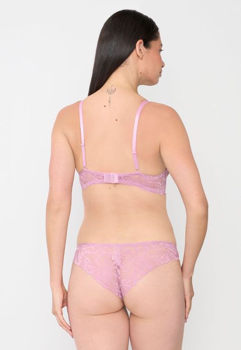 Calzón Mujer Bikini Encaje Malva Corona-2