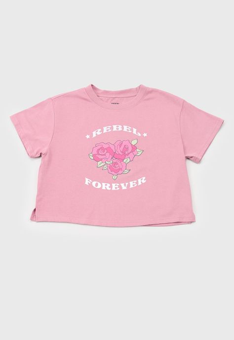 Polera Niña Teen M/C Focal Rosado Corona-0