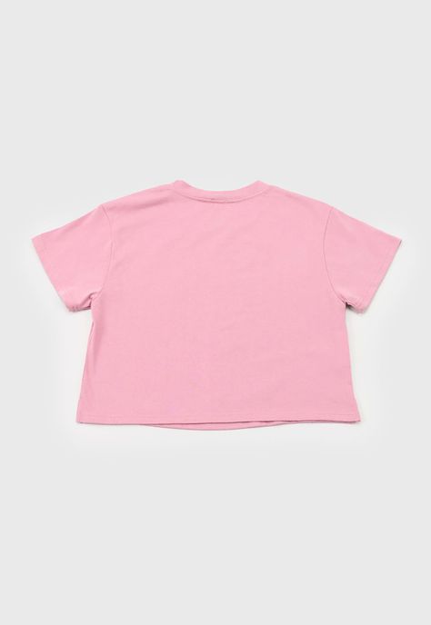 Polera Niña Teen M/C Focal Rosado Corona-1