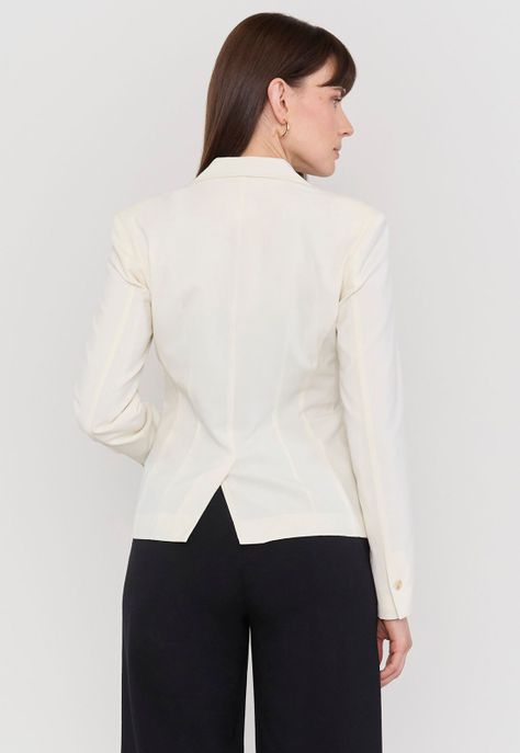 Blazer Mujer Básico Crudo Corona-2