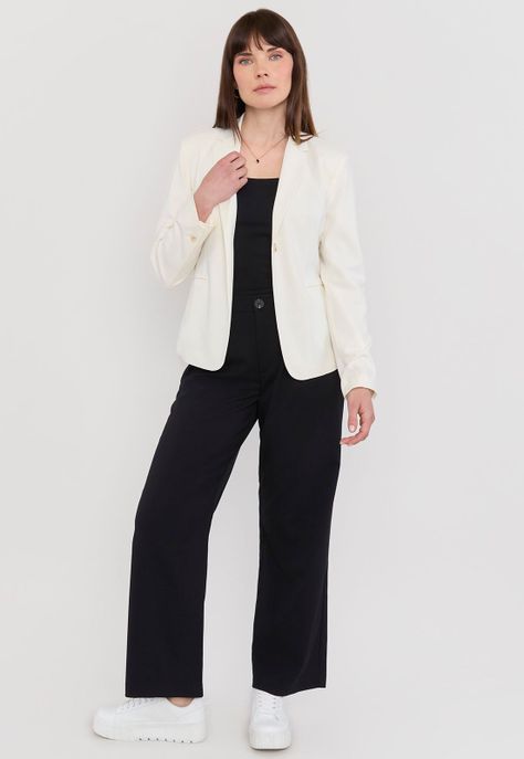 Blazer Mujer Básico Crudo Corona-3