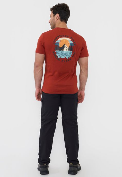 Polera Hombre Full Print 1 Terracota Corona-2