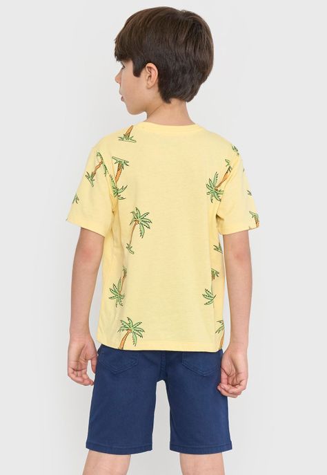 Polera Niño Kids MC Full Amarillo Corona-1