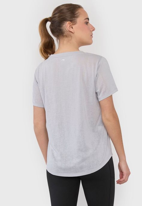 Polera Mujer Deportiva Devore Gris Corona-1