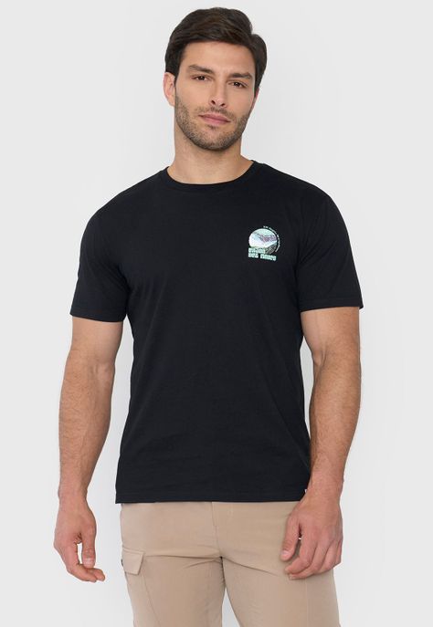 Polera Outdoor Hombre Fun Color Negro Corona-0