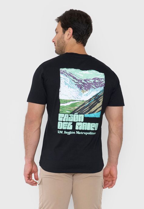 Polera Outdoor Hombre Fun Color Negro Corona-1
