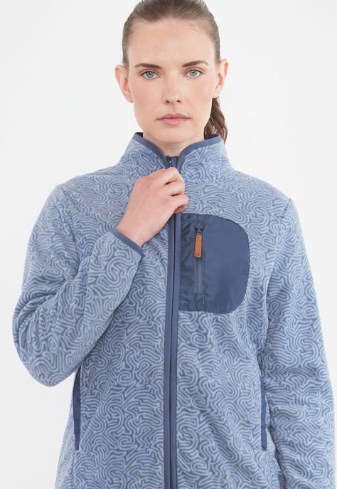 Polar Outdoor Mujer Mix Telas Azul Corona-2