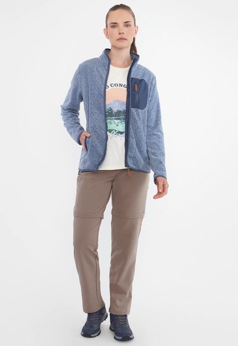 Polar Outdoor Mujer Mix Telas Azul Corona-3