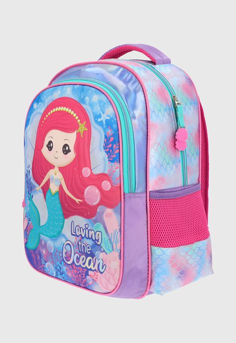 Mochila Keepack Sirena Morado Corona-2