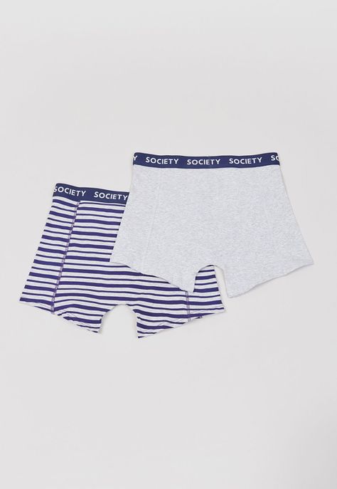 Bóxer Hombre Bipack Líneas Mix Gris/Navy Corona-1