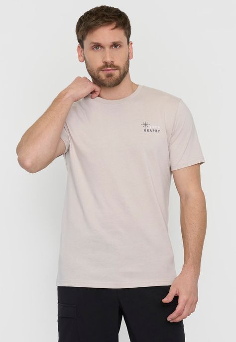 Polera Outdoor Hombre Fun Beige Corona-0