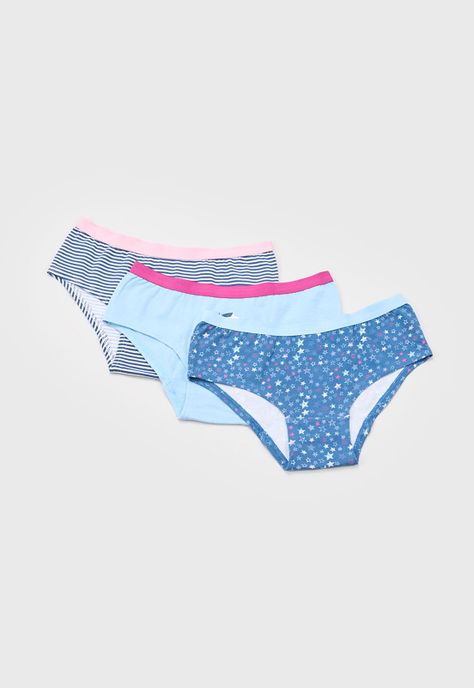 Calzones Niña Teen 3 Pack Navy Corona-0