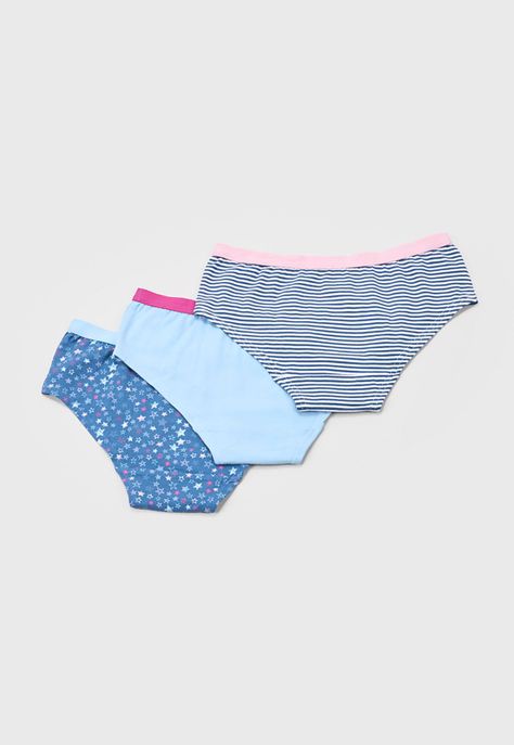 Calzones Niña Teen 3 Pack Navy Corona-1