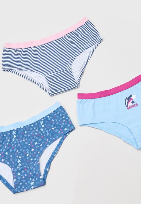 Calzones Niña Teen 3 Pack Navy Corona-3