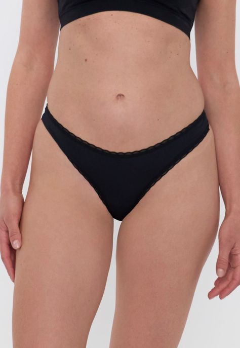 Calzón Mujer Bikini Negro Liso Corona-1