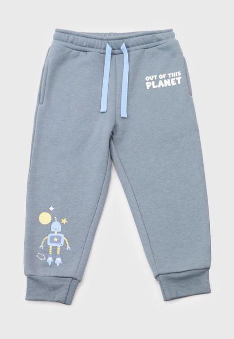 Pantalon De Buzo Bebe Niño Focal Gris Corona-0
