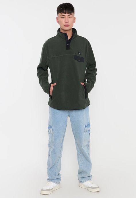 Polar Hombre Liso Color Verde Corona-3
