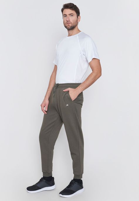 Buzo Hombre Deportivo Jogger Verde Corona-3