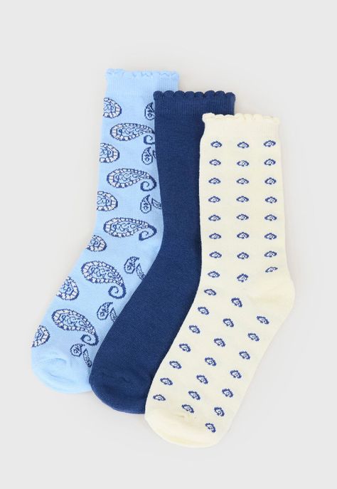 Calcetines Mujer Largos Boho Corona-0