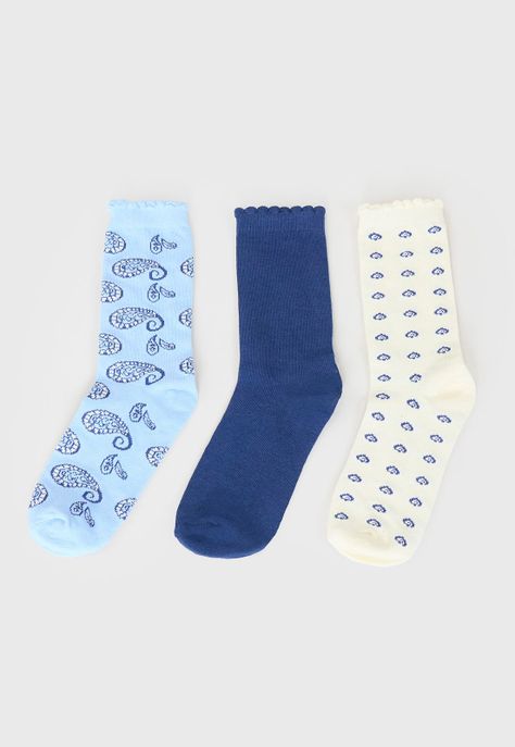 Calcetines Mujer Largos Boho Corona-2