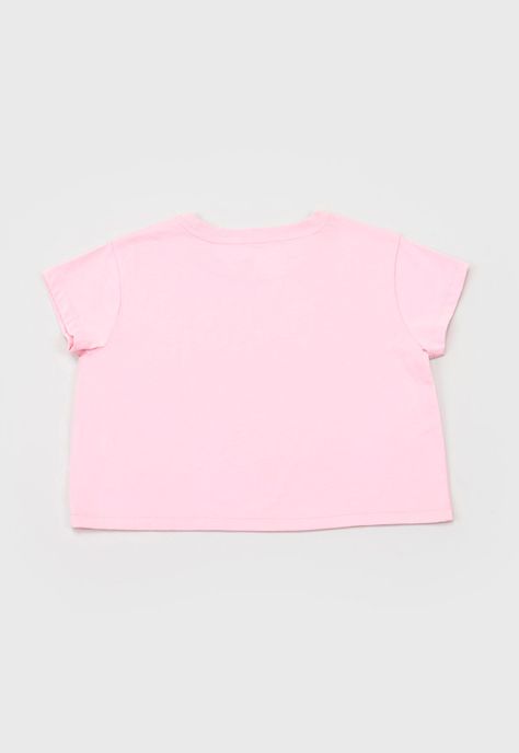 Polera Niña Teen M/C Print Strass Rosado Corona-1