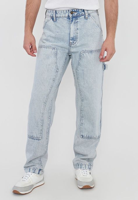Jeans Hombre Carpenter Celeste Nevado Corona-1