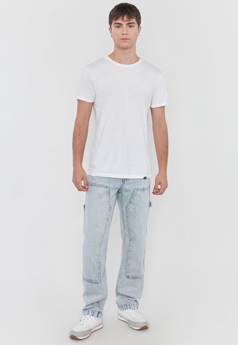 Jeans Hombre Carpenter Celeste Nevado Corona-3