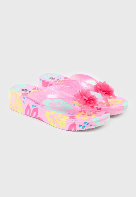 Hawaiana Niña Teen Plataforma Rosado Corona-0